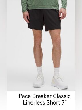 lululemon athletica Men's Pace Breaker Shorts — Black